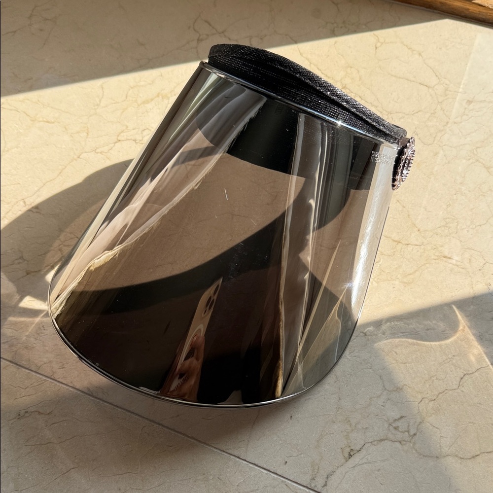 Black and Silver Sun Visor